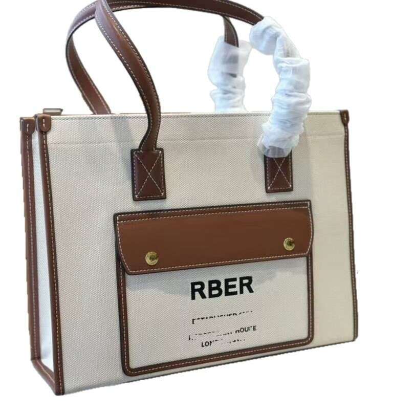 Designer Bag 2025 New Retro Versatile Women's Bag Premium Texture Canvas Handheld Large Bag Shoulder Bag Summer Large Capacity Durable Bag Light 