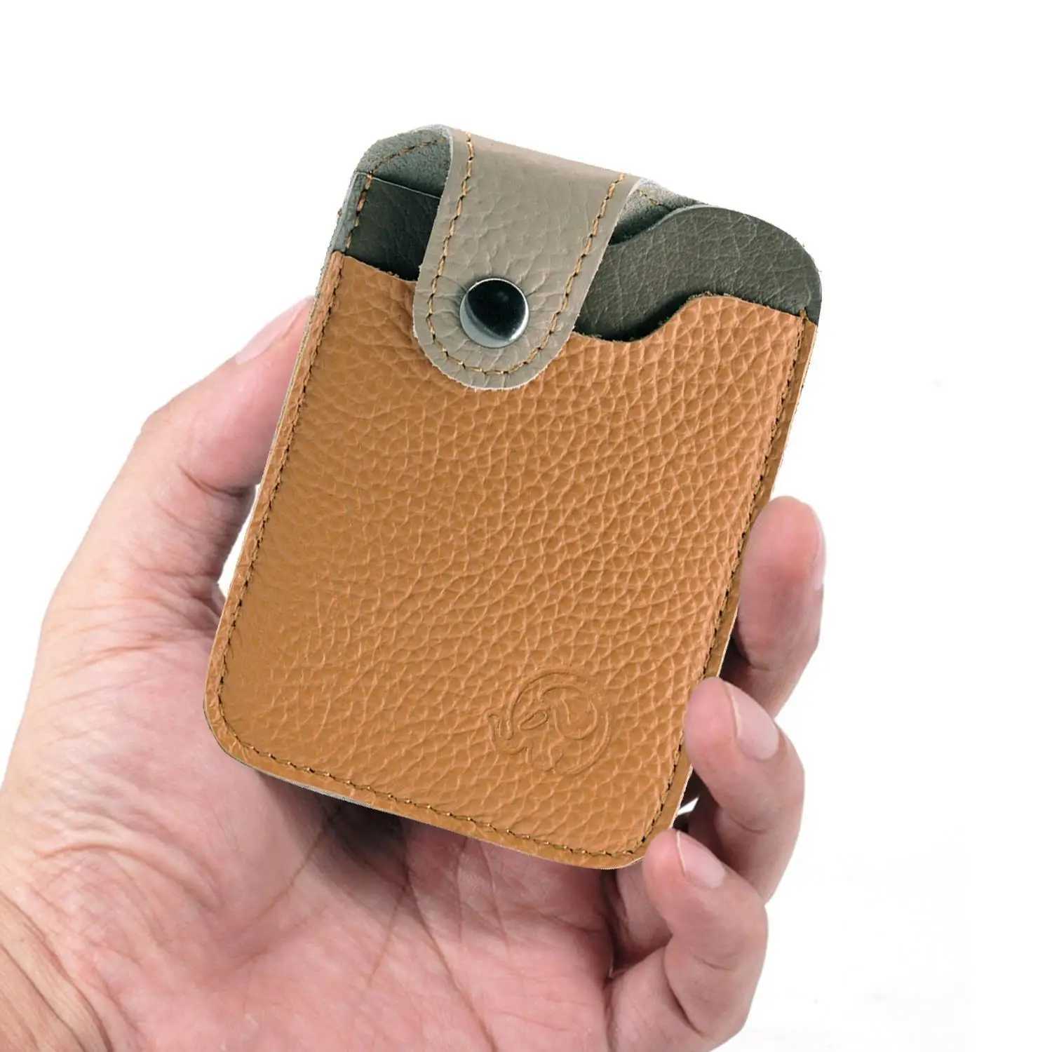 Luxury Small Mens Credit ID Card Holder Wallet Male Slim Leather Wallet with Coin Pocket Purse for Men Women XJ250624