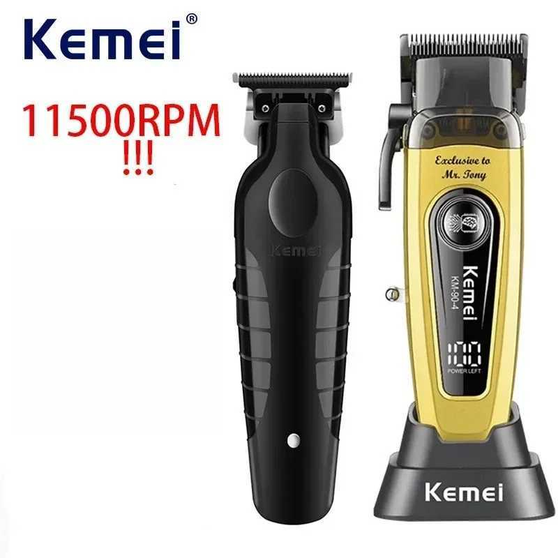 11500 RPM Hair Clipper Km-2299 Km-90-4 Professional Rechargeable Trimmers Brushless Motor Men Finish Hair Cutting MachineXJ250624