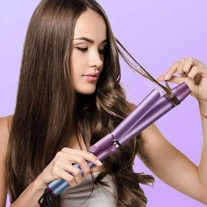 Anti Scalding 30mm Wand Professional LCD Display Hair Curler Ceramic Coated Plate Curling iron X7XA