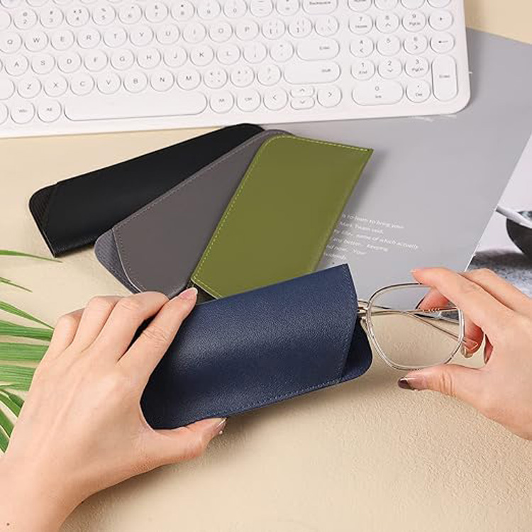 Ready Stock Fast Delivery Soft PU Sunglasses Pouch Rectangle Eyewear Case for Reading Glasses Sunglasses Package