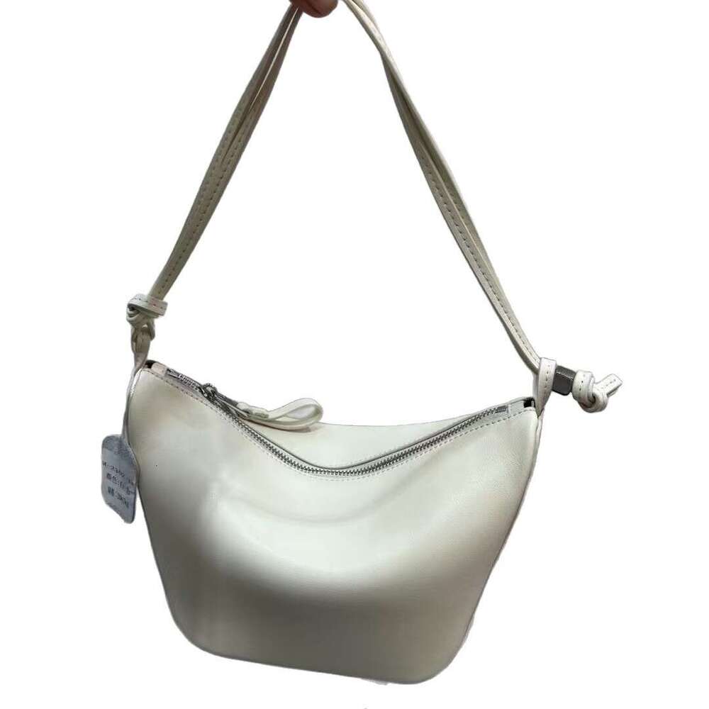 Luo s Hobo Hammock Niche High Quality Cowhide Underarm Commuter Versatile Crossbody Women Genuine Leather Pillow Bag