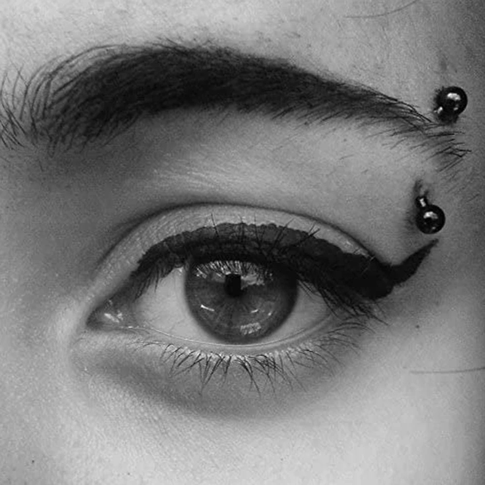 1 Pcs 16G Steel Daith Rook Earring 6mm 8mm 10mm Curved Barbell Eyebrow Rings Piercing Jewelry for Women Men 250613