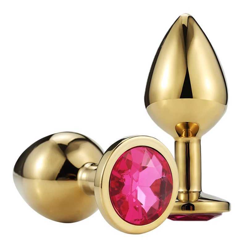 S/M/L Size Anal Plug Sex Toys Stainless Steel Metal Anal Toys Sex Toys for Adults Women Men Gay Butt Plug Dildo Intimate Goods W250624
