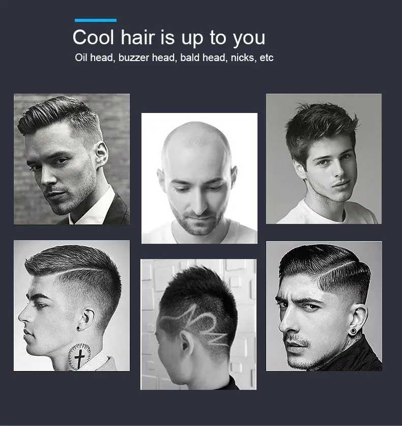 Kemei Professional Hair Clipper Mens Hair Trimmer Beard Trimmer Rechargeable Barber Cordless Haircut Machine Salon Tool XJ250624