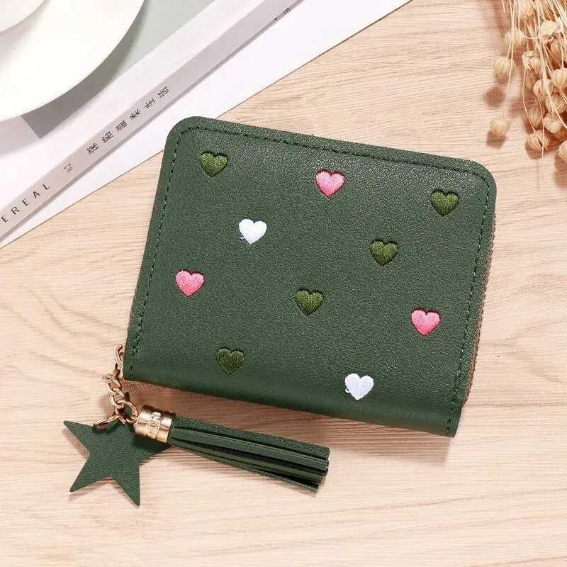 PU Faux Leather Card Bag CHILDRENS Wallet Mini Small Card Bag Multifunctional Change Storage BagXJ250624