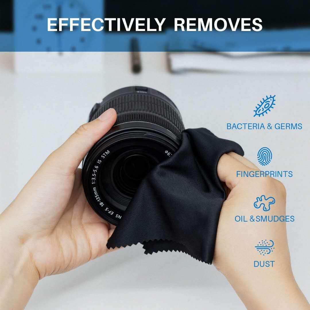 Hot Sale Premium Microfiber Eye Glasses Cleaning Cloth Multi-Color in Stock Sizes Available for Optimal Eyeglasses Care