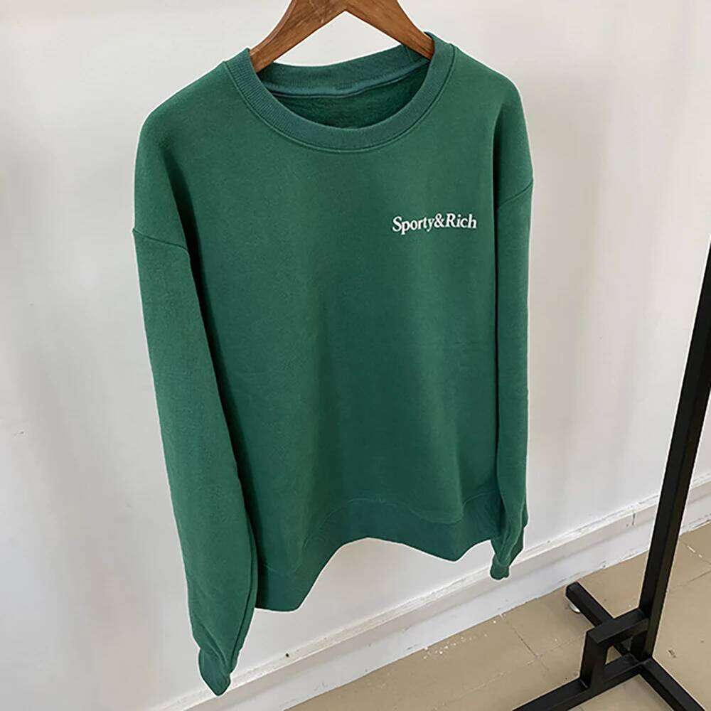 5W297 Health Is WealthLetter Graphic Print Sweatshirt Women O-Neck Long Sleeve Sporty Female Pullover Vintage Casual Lady Top