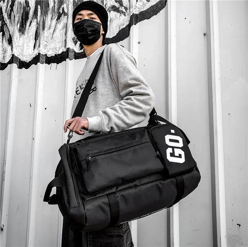 high-quality Fiess Travel Backpack Men Women Sports sac Large Capacity Gym with Shoe Compartment Portable Duffle Bag Handbag