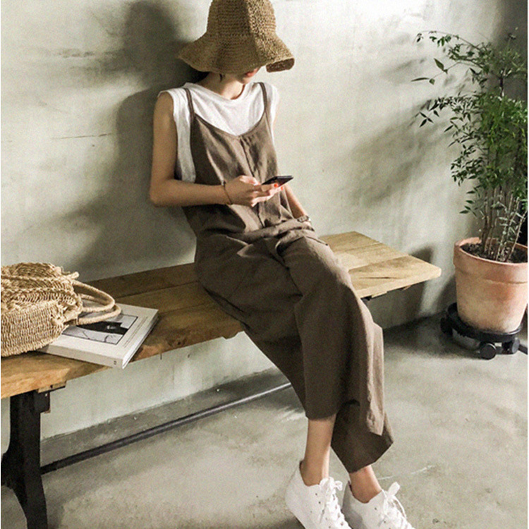 GC210 Korean style trendy loose casual overalls thin style