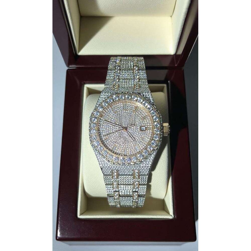 Moissanite Iced Out Designer Mens Watch for Men Quality Dia Automatic Movement Watches Orologio Montre De Luxe Hip Hop VVS