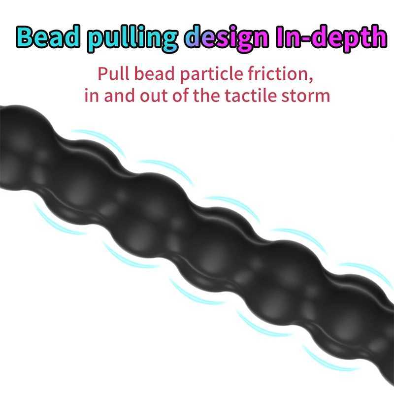 Long Pulling beads Anal Plug Huge Anal Dildo Dilator Butt Plug Prostate massager Masturbator Adult Anal Sex Toy For Women Men Gay W250624