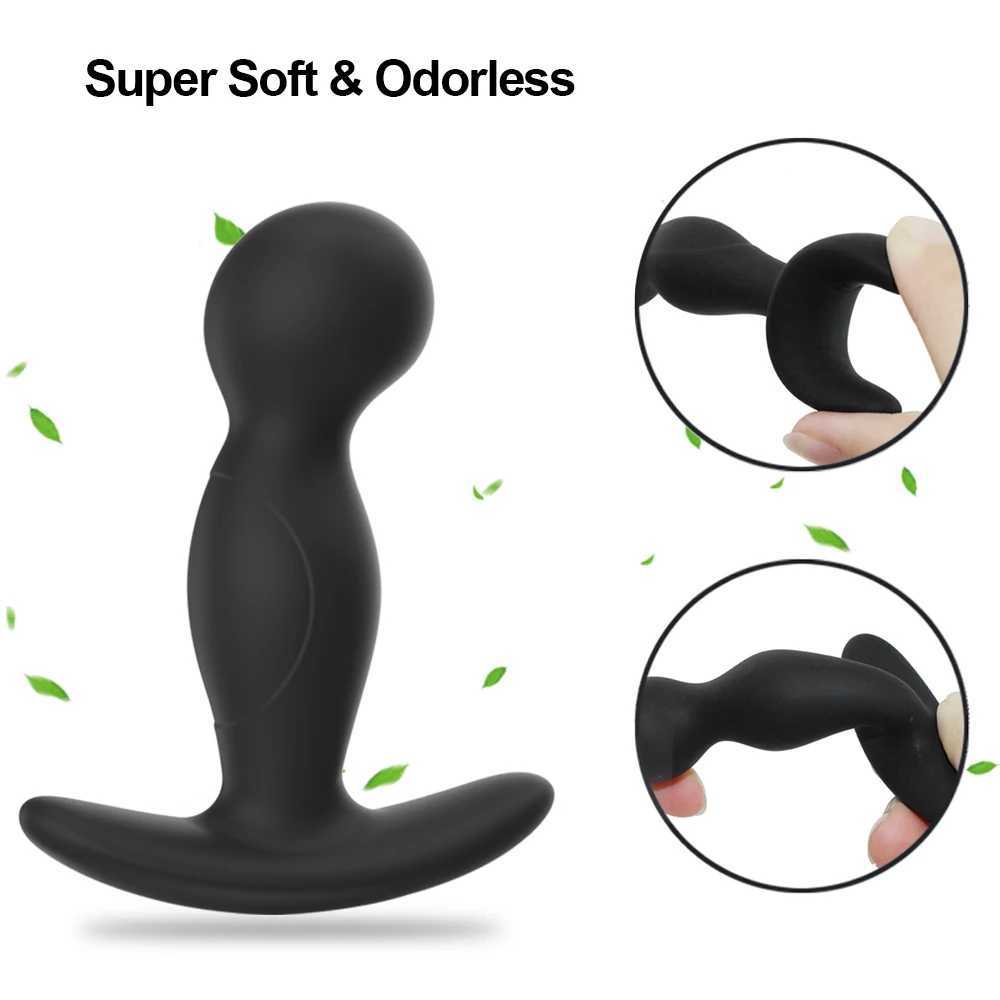 Beginner Soft Silicone Anal Plug for Men Women Anal Sex Toy Easy to Clean Butt Plug Prostate Stimulator for Men Adult Supplies W250624