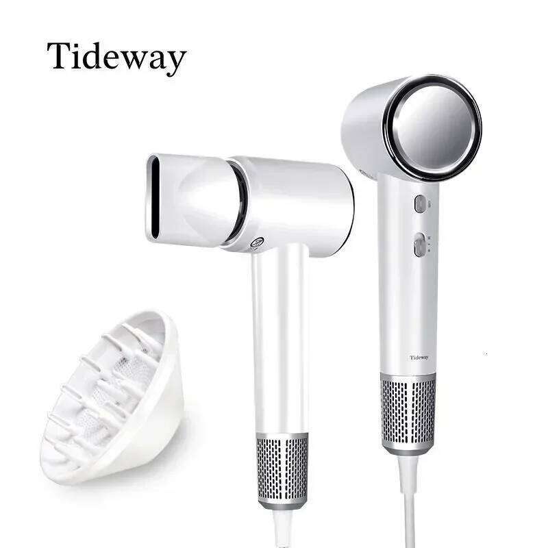 Tideway High-speed Hair Dryer Titanium Edition blow dryer Brushless Motor & Ionic Technology 4 Temperature Settings Thermo