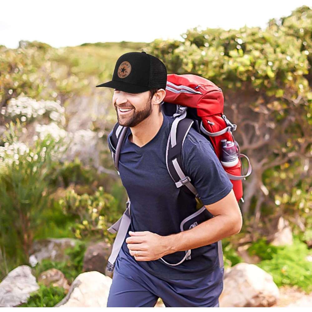 Fathers Gifts from Daughter Son Wife, Unique Father's Day Hat for Dad Stepdad Husband Grandpa Uncle Him Men, Adjustable Baseball Cap Birthday Bla