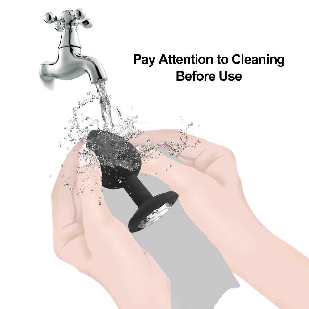 4pcs Soft Silicone Anal Plug Mini Erotic Bullet Vibrator Butt Plug Sex Toy for Men Women Gay Couples Anal Stimulator W250624