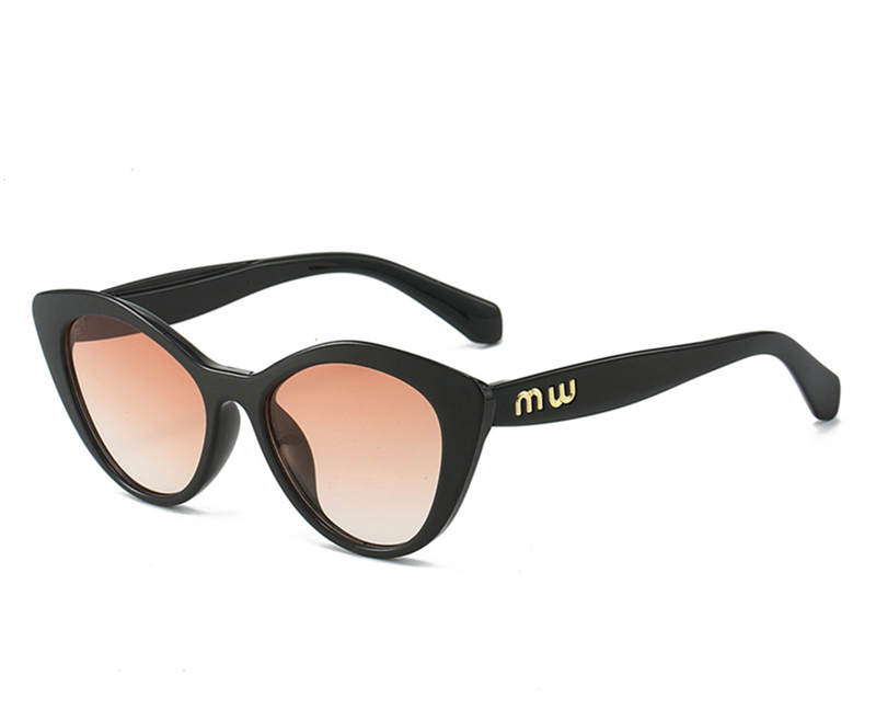 New Fashion Cat Eye Sunglasses Street Photography Versatile Small Fragrant Style Sunglasses Female Ins Style Trend Manufacturer Wholesale black box