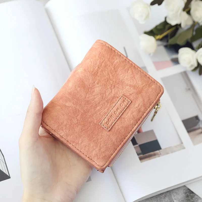 Buckle Crop Wallet Female Fi Ladies Multifunctional ID Holder High Quality Zipper Card Holders Wallet Coin Purse XJ250624