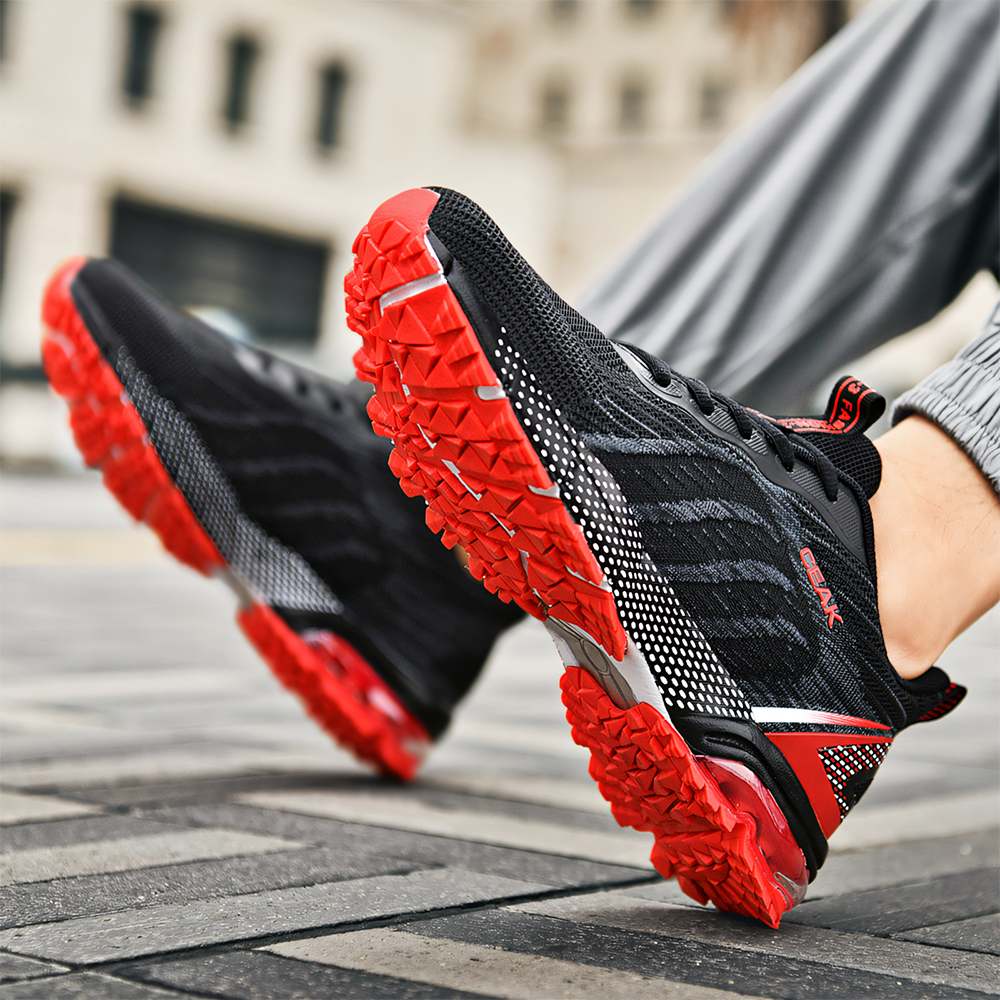 5029-Men's Basketball SneakersMen's ShoesAir Cushion Shoes, Non-slip Flying Woven Popular Sneakers, Mesh Breathable Running Basketball Shoes