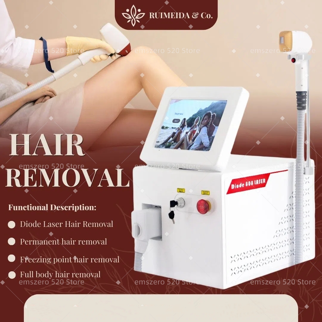 808NM Diode Laser Smart 3 Wavelength Ice Platinum Epilator Hair Remover High Energy Safe Painless Permanent Restore Silky 755 808 1064