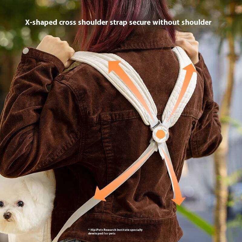 Pet Outdoor Simple Cross Chest Portable Cat Bag, Large Capacity Adjustable Small Backpack, Dog Accessories