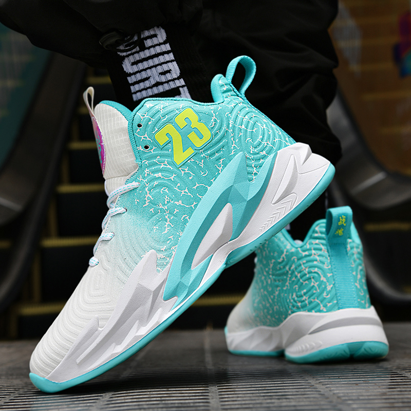 902-Men's Basketball Shoes Breathable Men's Anti-Slip Outdoor Shoes New Basketball Shoes Men's Combat Boots Concrete Floor Training Ind