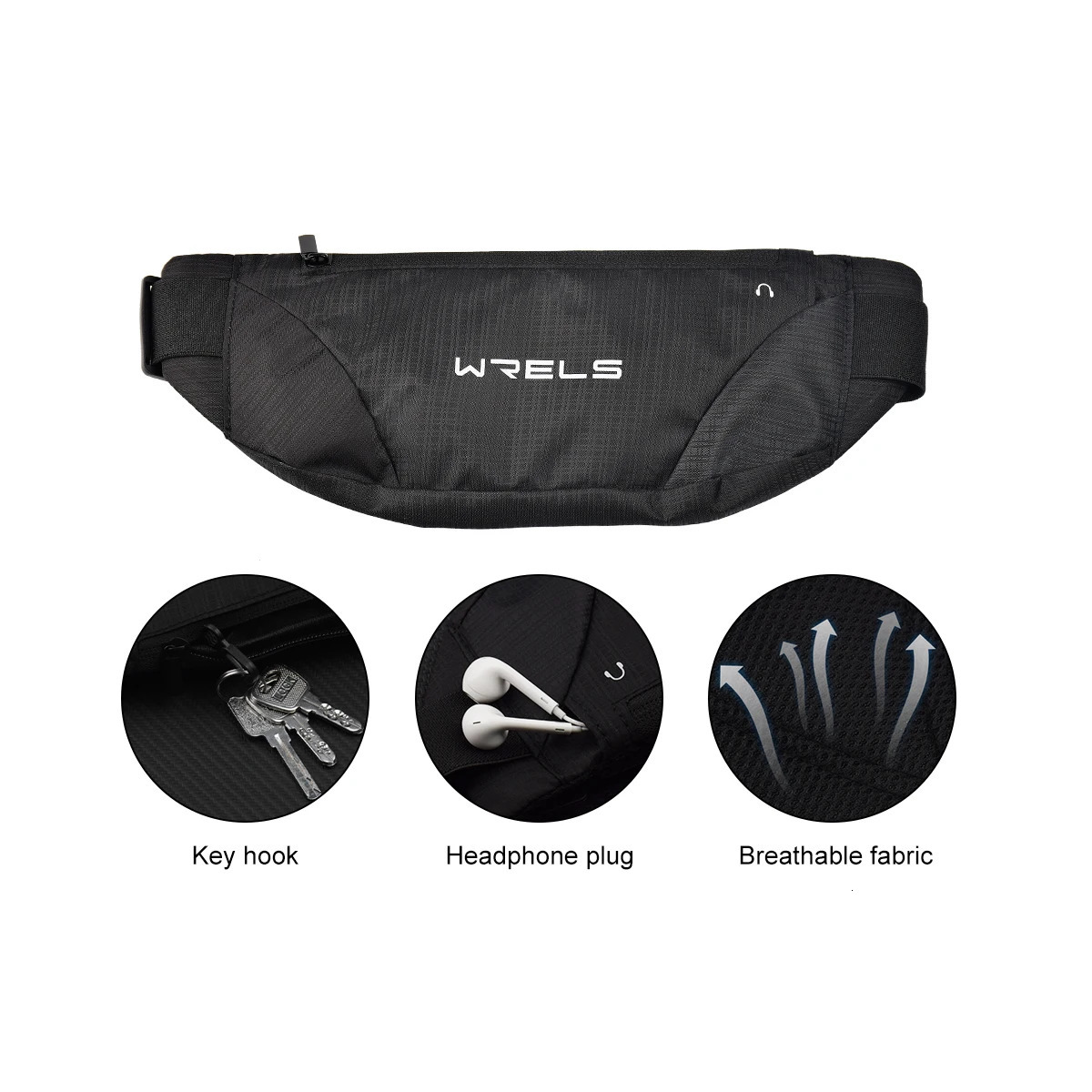 Outdoor Running Fitness Waist Bag Ultra-thin Mobile Phone Elastic Sports Waterproof Close-fitting Mobile Phone Bag Waterproof 250624