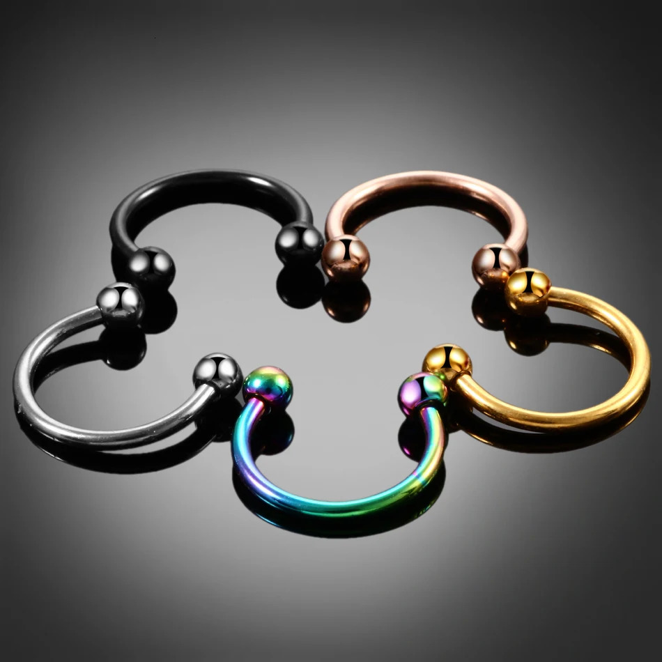 1PC G23 Nose Rings Lip Eyebrow Piercings Ear Septum Helix Cartilage Piercing Labret Nariz Body Jewelry 250613