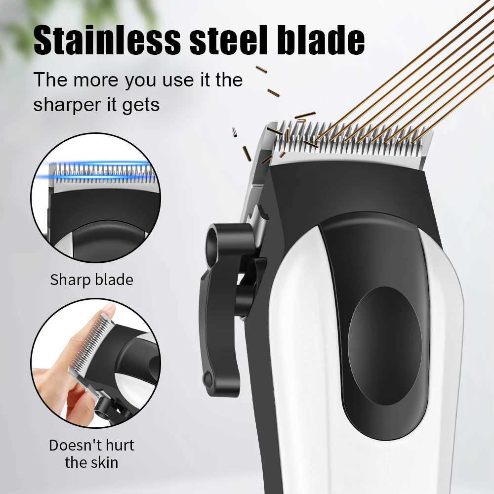 HIENA Professional Hair Clipper Hair cutting machine Rechargeable Hair Clippers Blade Cordless Electric Hair Trimmer Men Barber XJ250624