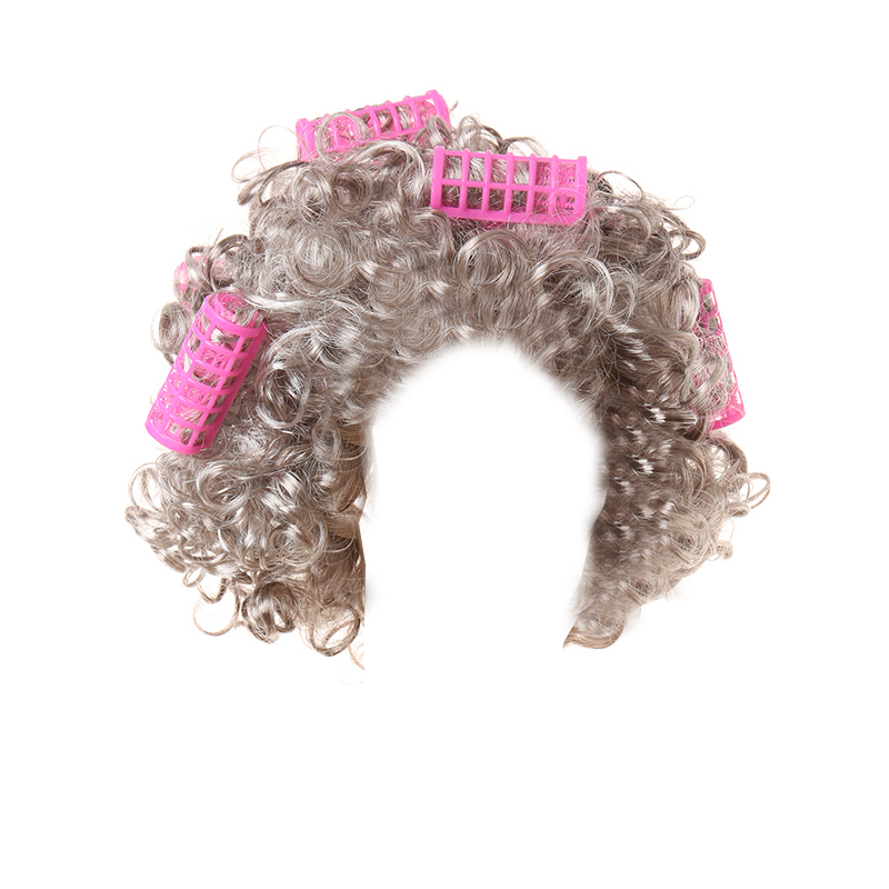 Ladies Granny Wig Set Funny Wigs Grandmother Wigs For Character Dress Up Halloween Costume Party Wigs Hairnet