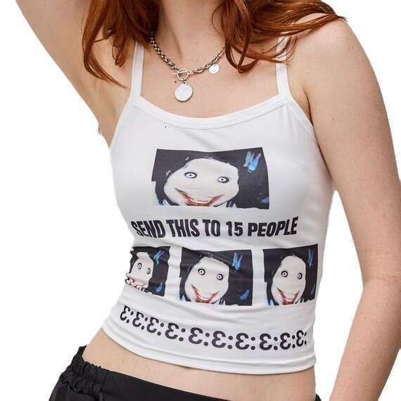 American Style Camisole For Women Summer Outerwear Inner Layer Design Sense Niche Hot Girl Slim Fit Slimming Top B5