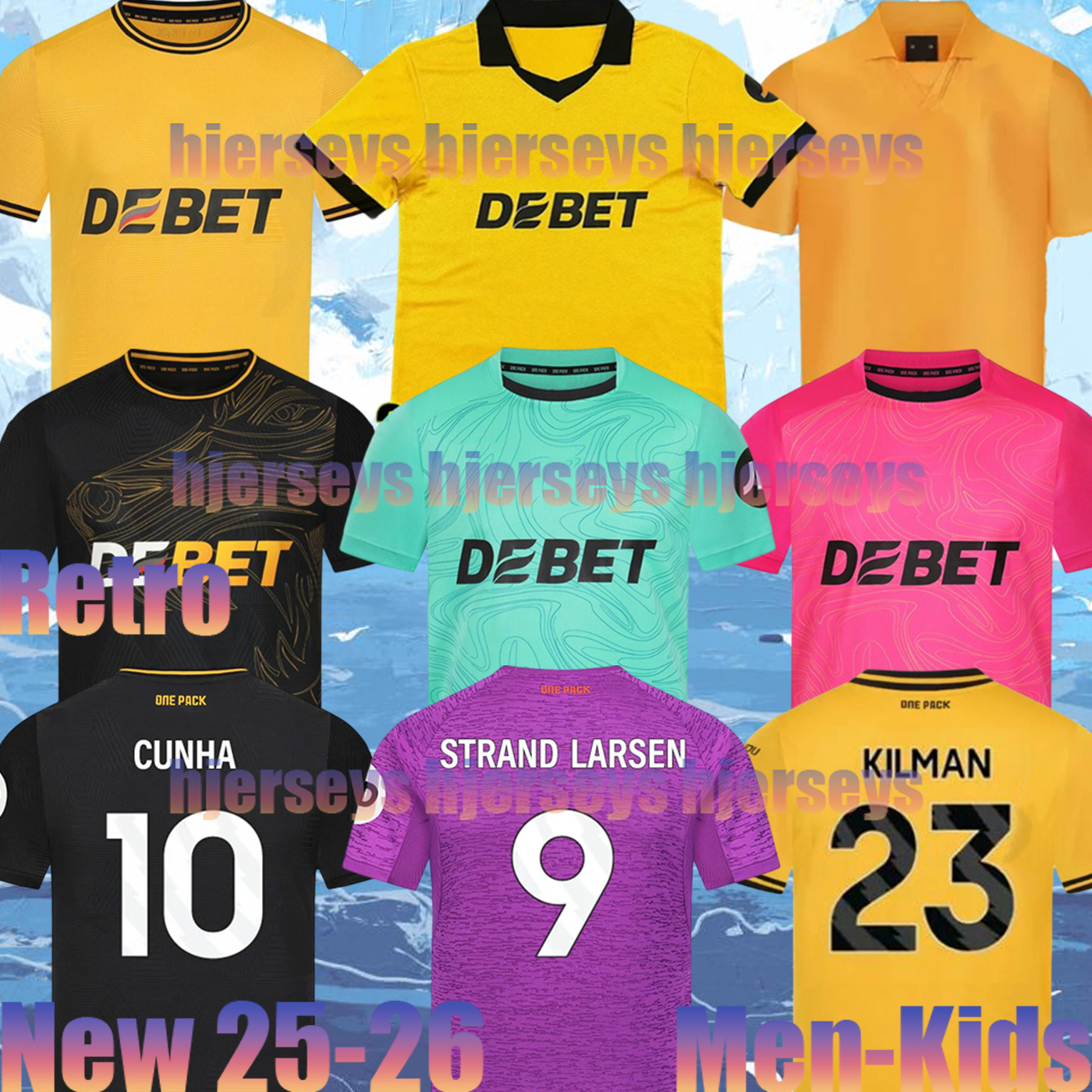 24/25 /26 WoLvErHaMpToNes Wolves 70TH soccer jerseys CUNHA STRAND LARSEN 2025 2026 GUEDES MUNETSI SARABIA BELLEGARDE DOYLE ANDRE HEE CHAN DAWSON men kids Kit football