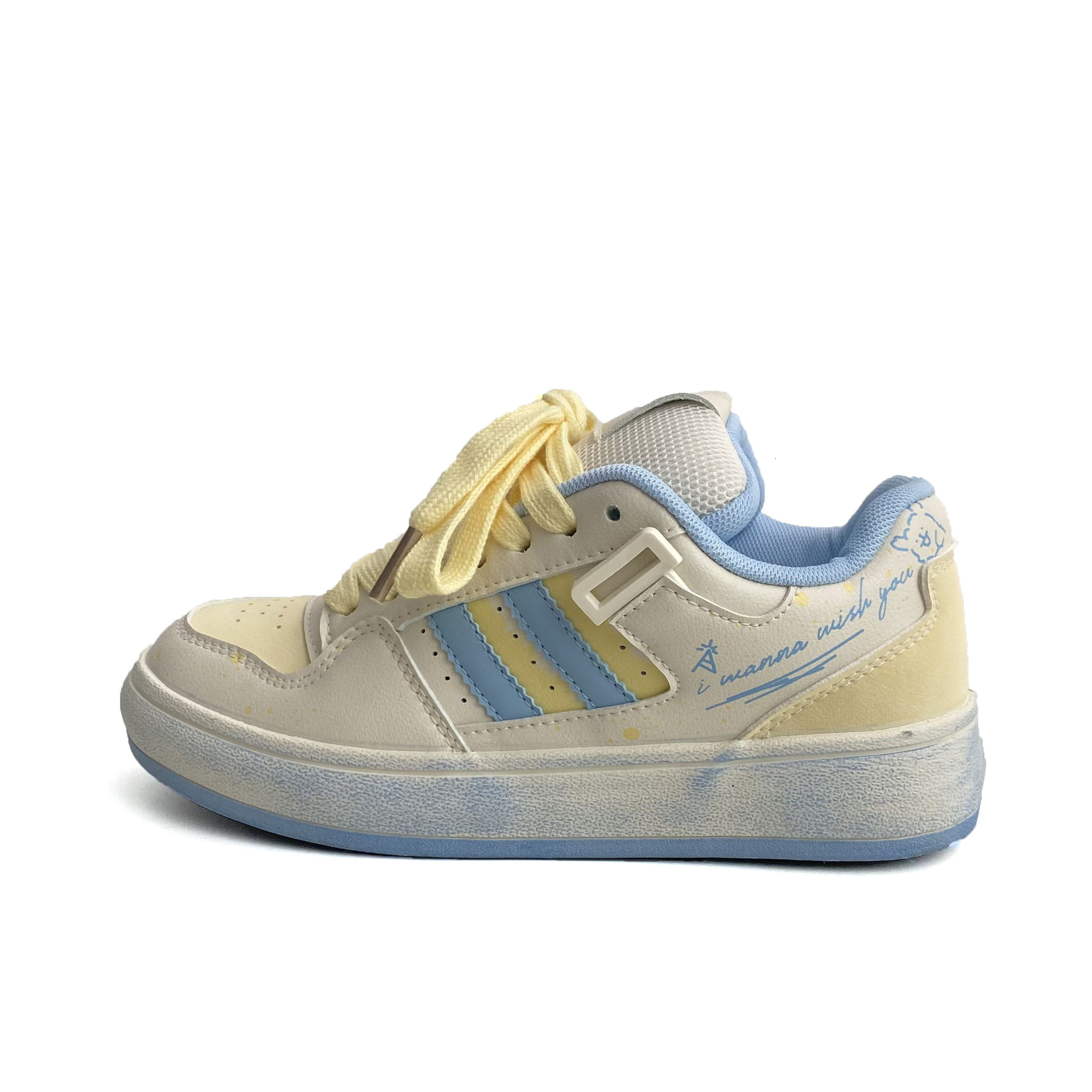 Designer casual shoes Niche 2025 Bread Dopamine Color Matching Ins Trend Versatile Thick Sole Height Increasing Skate Shoes Sports