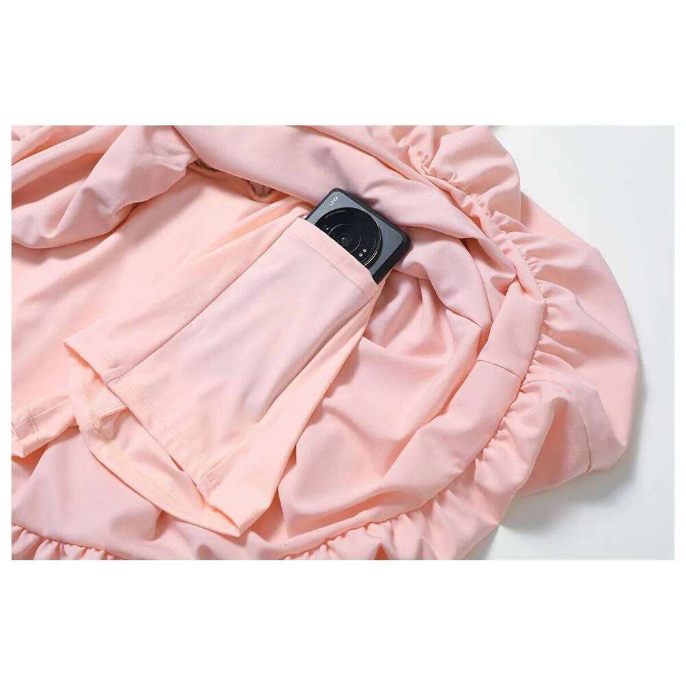 Womens Tennis Golf Dress Built-in Bra Shorts Backless Square Neck Mini Puffy Skirt Athletic Dresses with Pockets