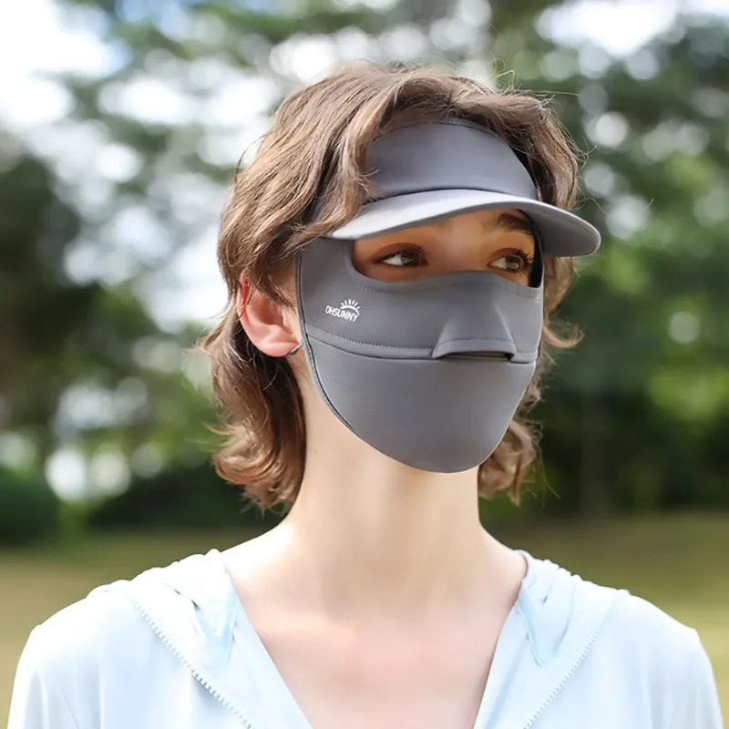 OhSunny Sunscreen Mask UV Protection Full Face Cover Brimmed Women Summer Cool Balaclava UPF2000 for Outdoors Cycling 250624