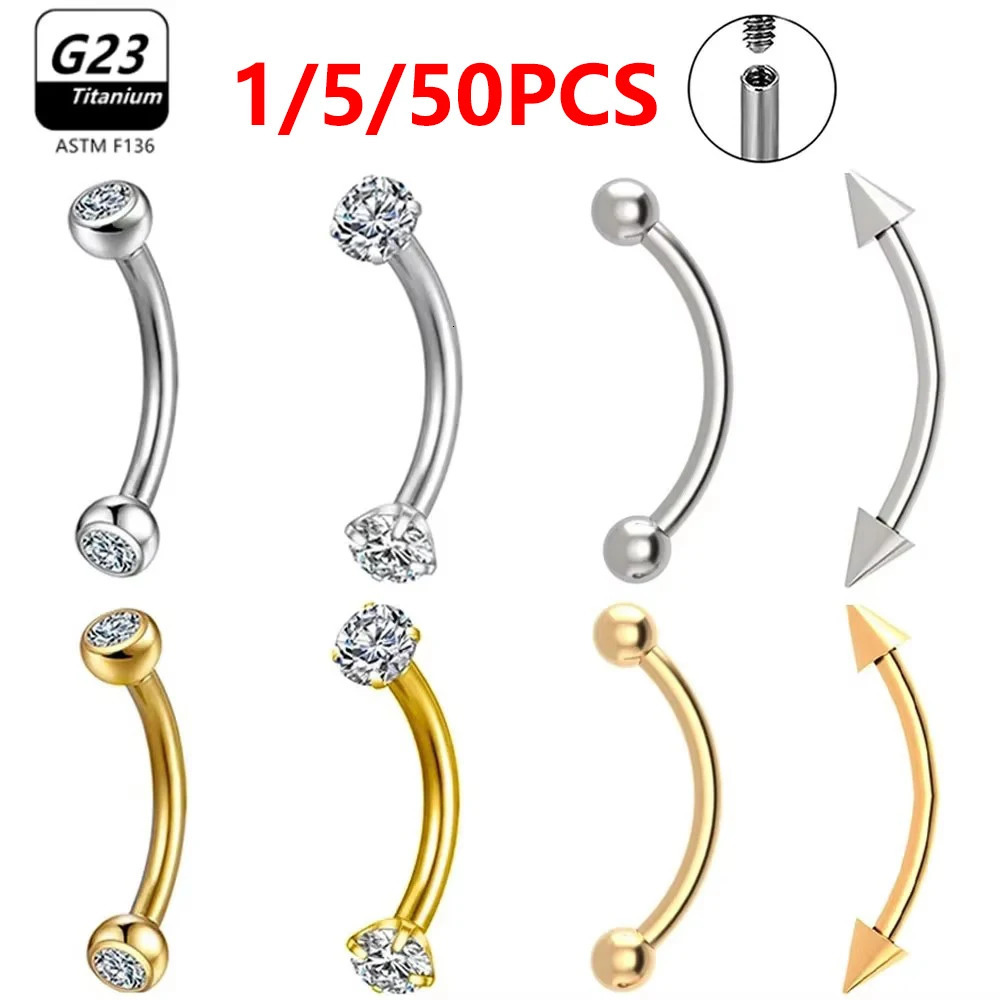 1550pcs G23 ASTM36 Piercings Eyebrow zircon Earring Internal thread Body Jewelry Wholesale 250613