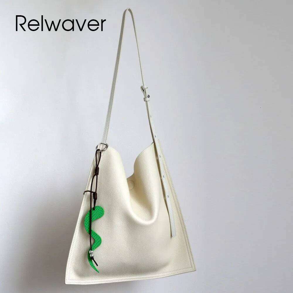 Luxury Designer bags Relwaver women shoulder big genuine leather tote 2025 autumn winter thin crossbody commuting ladies hand bag