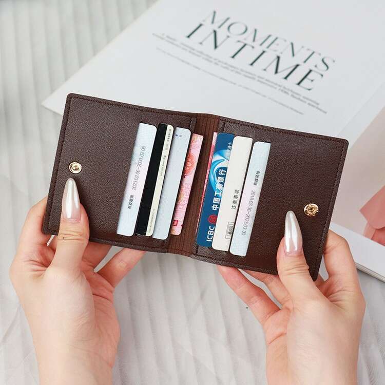 Women's Ultra-thin Compact Holder Bank ID Sleeve Driver's License Small Coin Purse Men's Anti-degaussing Card Clip