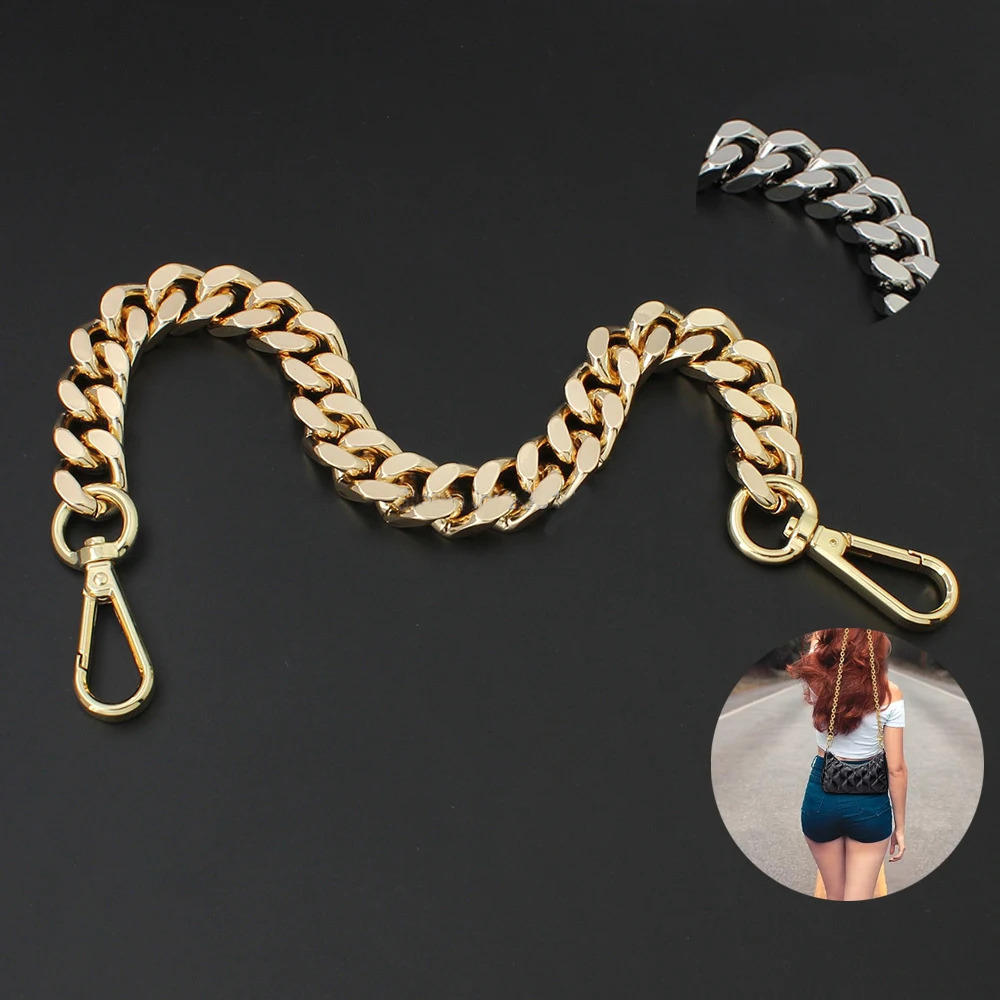y Aluminium Silver Gold Purse Chain Strap Handles Crossbody Straps Shoulder Light Bag Chains For Handbags Purse 250624
