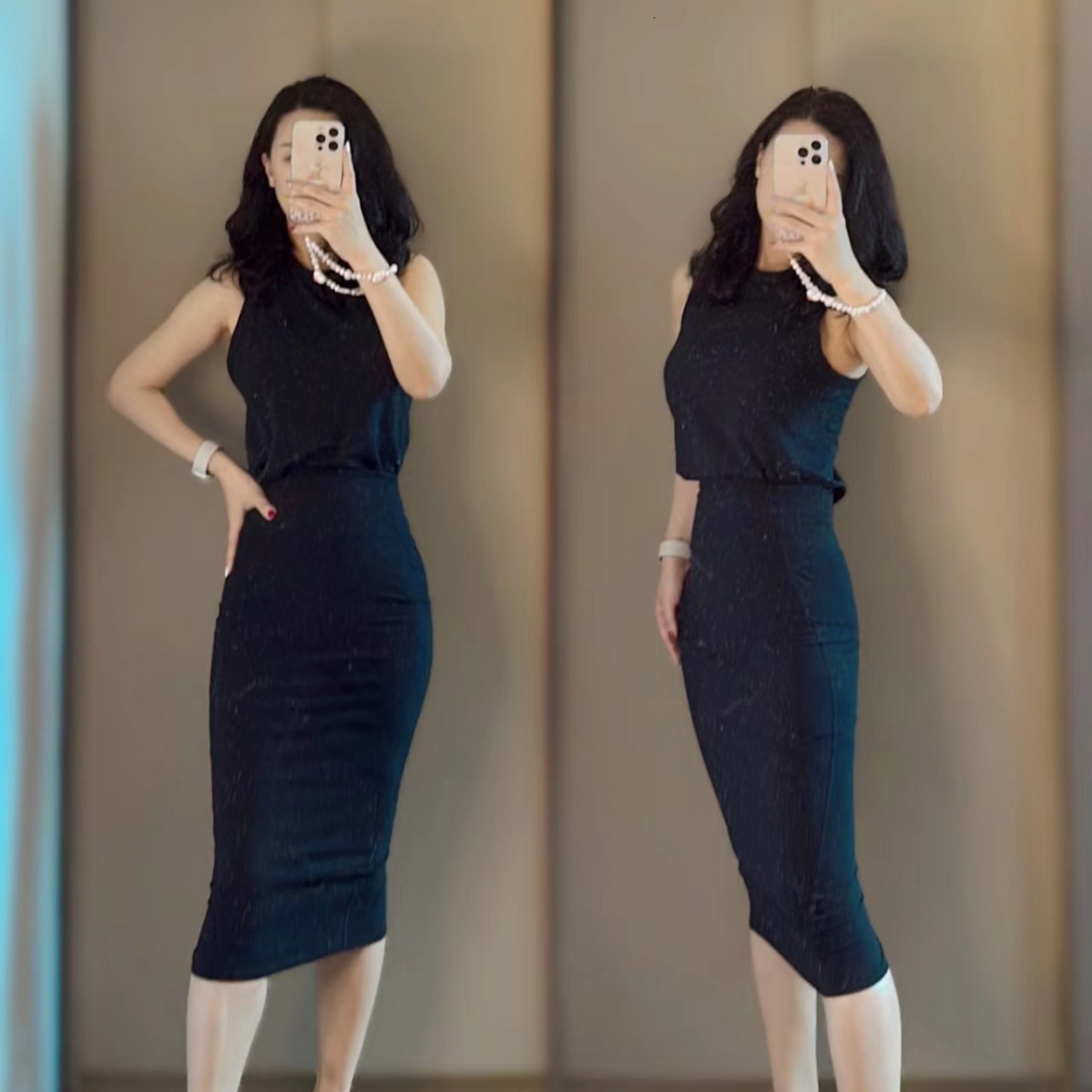 S Series Bodycon Nude Feel Slim High Waist Slimming Workplace Women's Half Skirt Summer