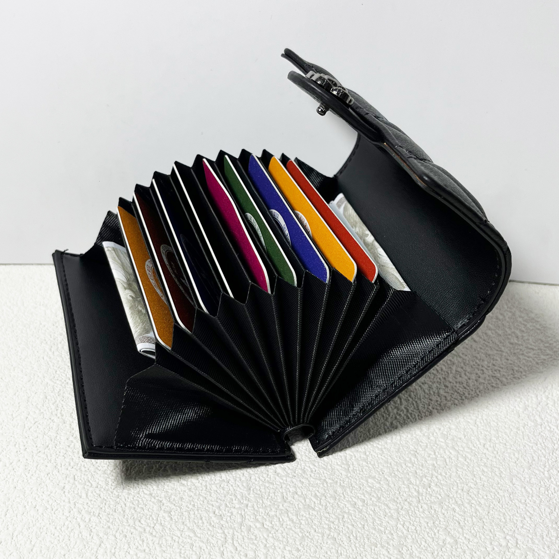 Designer Wallet New Wallet Men Unisex Storage Minimalist Classic Canvas Wallet Magnetic Zipper Brown White Cash Compartment ID Window Credit Card Hold