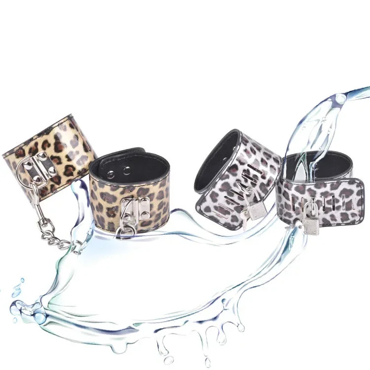 10Piece Leopard Print Leather Bondage Set Couples BDSM Kit for Playful Foreplay and Intimate Adventures Sexy Toy Juguete Sexuale 250624