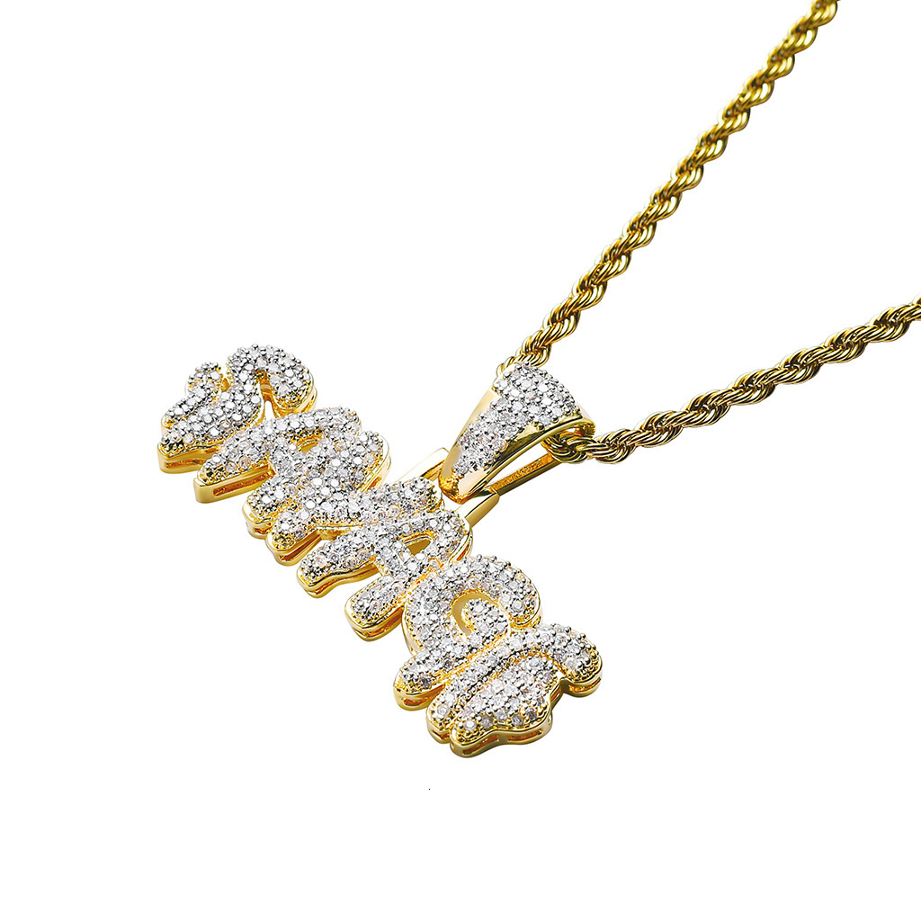 Luxury Moissanite Jewelry SAVAGE Iced Out Hip Hop Pendant Bling Necklace Pass the diamond tester