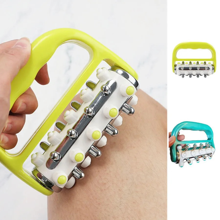 Massage Roller Portable Plastic Electroplating Roller Massager Hand Held For Soothing Muscles Leg And Back Massage Equipment 250619