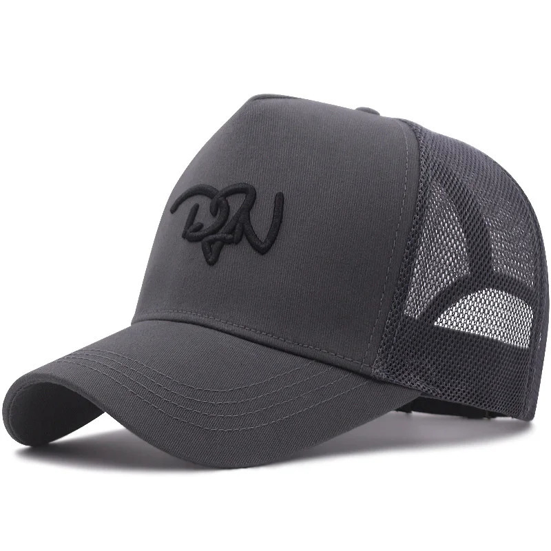 High Quality Summer Lady Mesh Sun Caps Male Large Hat Hard Cotton Women Trucker Hats Big Head Men Oversize Baseball Cap 250618