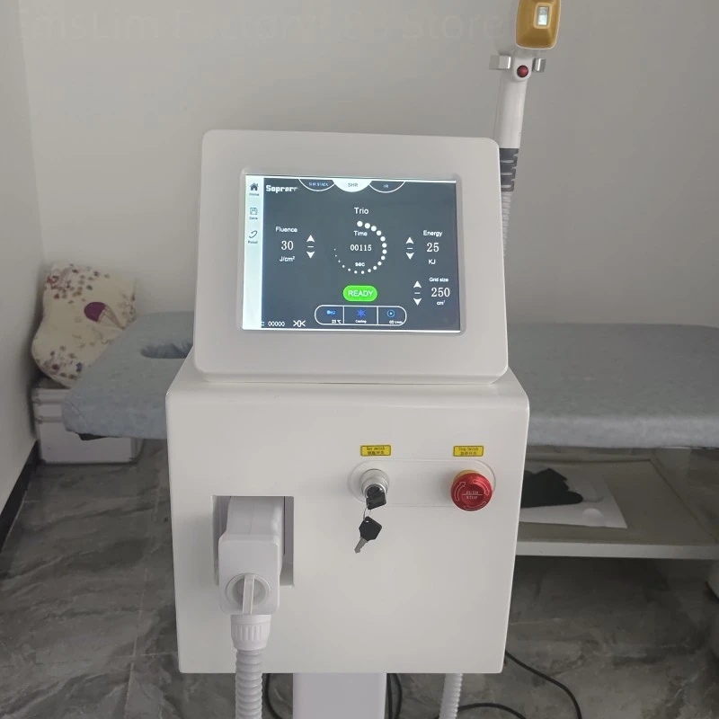 Diode Laser 808nm Hair Removal Machine Alexandrit Permanent Removal 3 Wavelengths Cooling Head Painless Laser Epilator