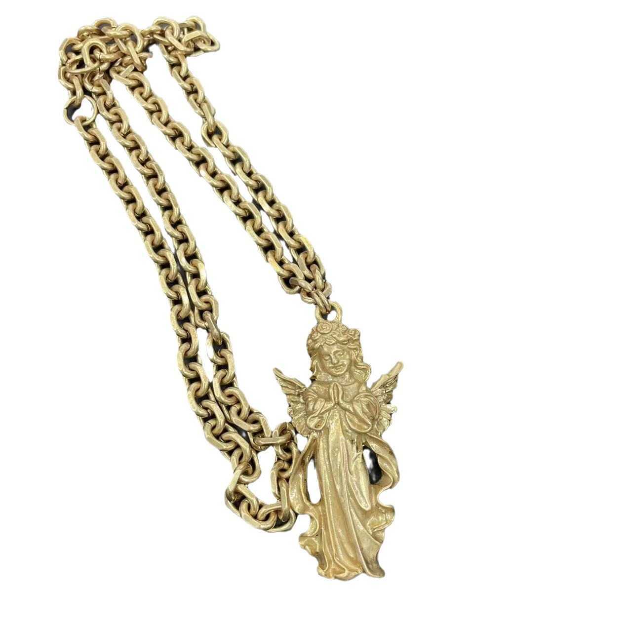 Vintage Niche Style Necklace Little Angel Necklace Classic Versatile Clavicle Chain Sweater Chain Pendant 250615