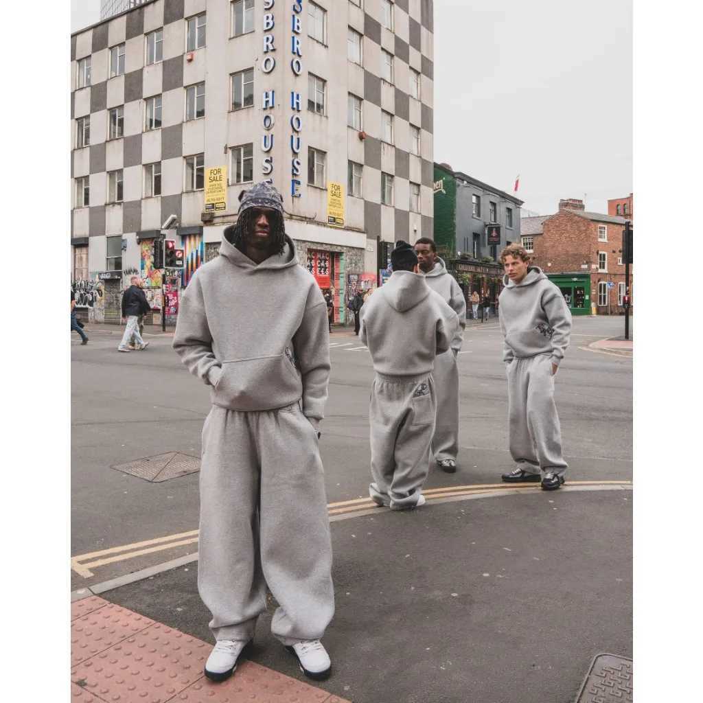 Men's Disc Baggy Joggers Black Oversized Drawstring Flannel Lined Elastic Waistband Casual Streetwear Workout Daily Pants Petite Y2K Z260315