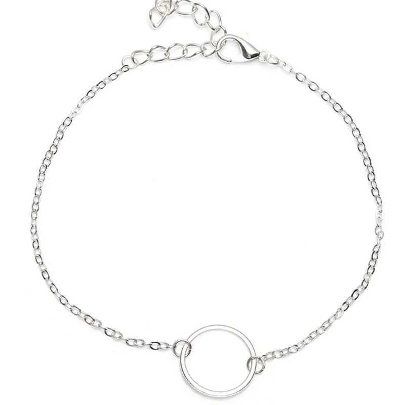 Trendy Summer Round Ankle Big Circle For Women Foot Anklet Bracelet Summer Beach Barefoot Sandals Bracelet Ankle on the leg Female U250624