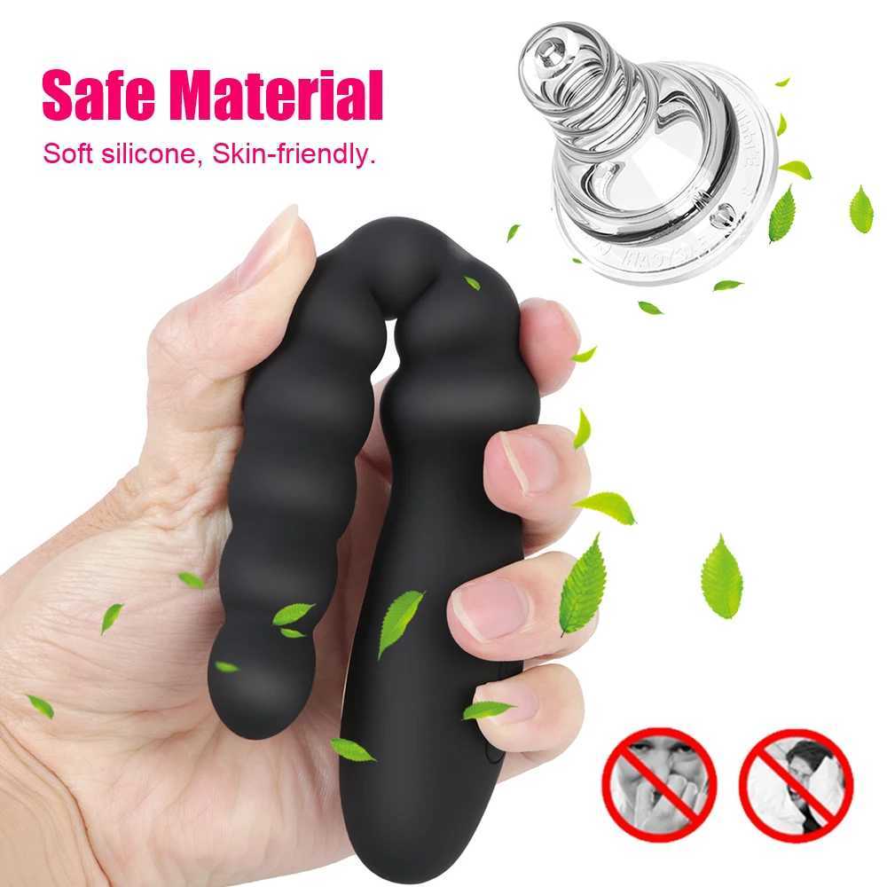 Sex Tools For Couples Butt Plug Anal Plug Silicone Anal Dildo Unisex Sex Toys For Women Men 10 Speed Dual Motor Vibrators W250624